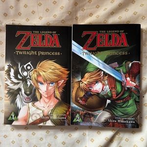 Volume 1 & 2 of "The Legend of Zelda: Twilight Princess" manga